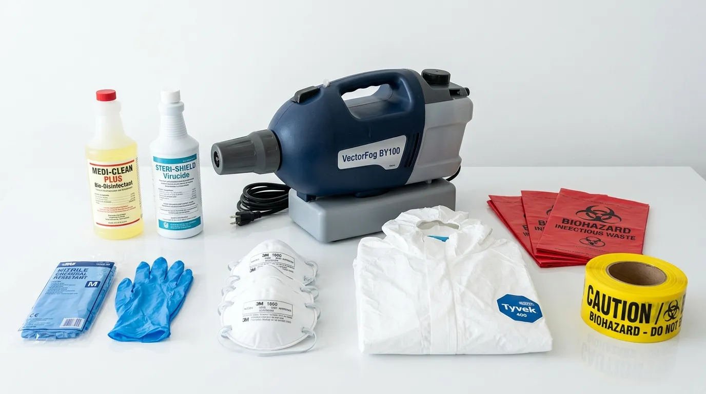 Professional biohazard remediation crew working in Bowleys Quarters